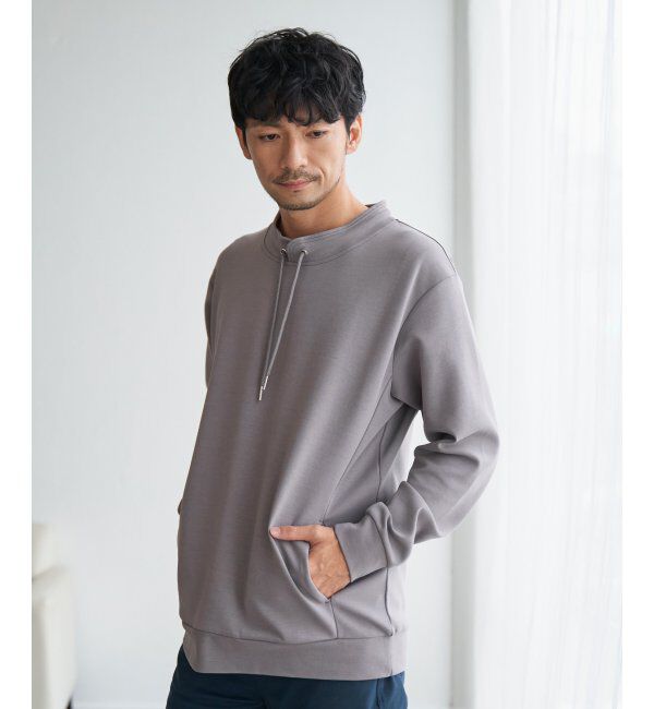 ikka「【抗菌防臭】GOKU楽ダンボールルーイーカラー」|パーカー|