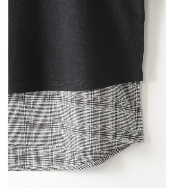 ikka kids「【親子おそろい】7分裾レイヤープルオーバー（120~160cm）」|Tシャツ・カットソー|