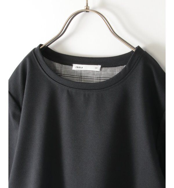 ikka kids「【親子おそろい】7分裾レイヤープルオーバー（120~160cm）」|Tシャツ・カットソー|
