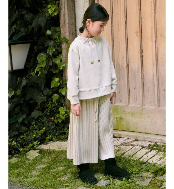 ikka kids「【親子おそろい】スエード風プリーツパンツ（120~160cm）」|その他|