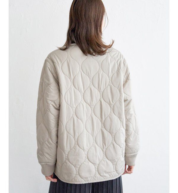 ikka「キルトボアリバーシブルブルゾン」|ブルゾン・スタジャン|