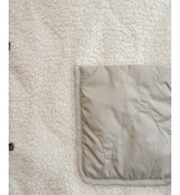 ikka「キルトボアリバーシブルブルゾン」|ブルゾン・スタジャン|