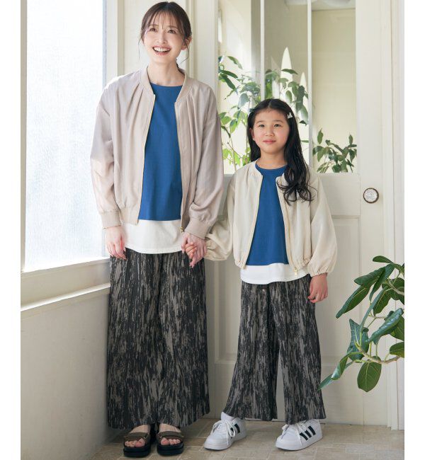 ikka kids「【親子おそろい】さらっとプリーツワイドパンツ（120~160cm）」|その他|