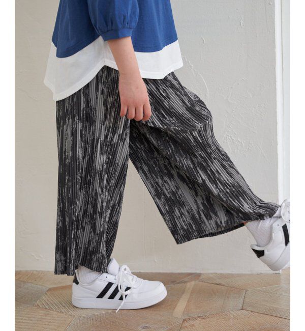 ikka kids「【親子おそろい】さらっとプリーツワイドパンツ（120~160cm）」|その他|
