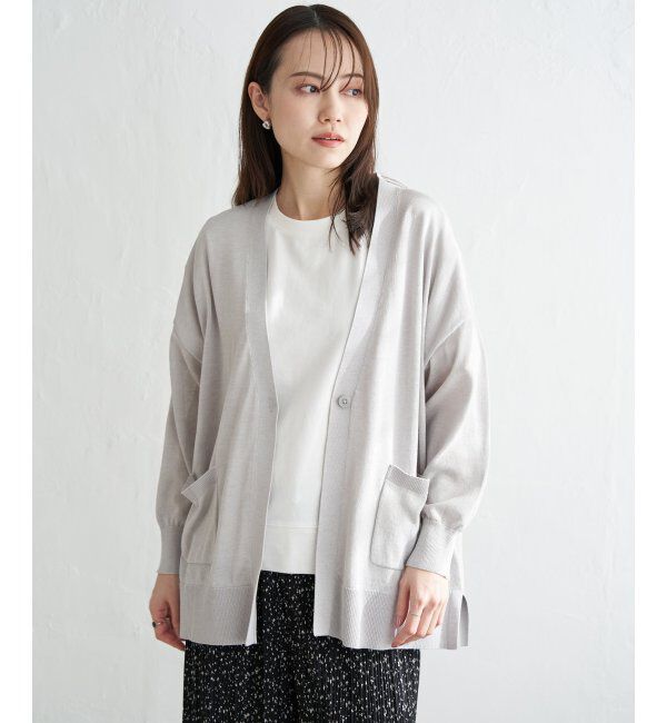 ikka「洗えるさらっとVネックカーディガン」|その他|