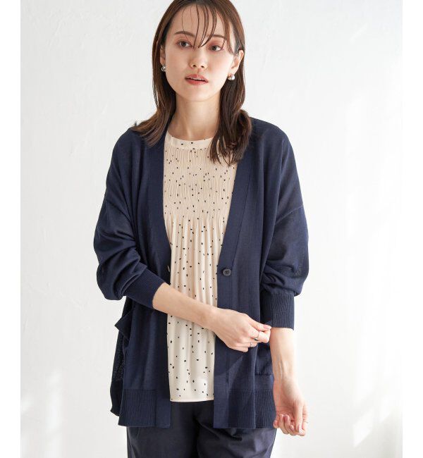 ikka「洗えるさらっとVネックカーディガン」|その他|