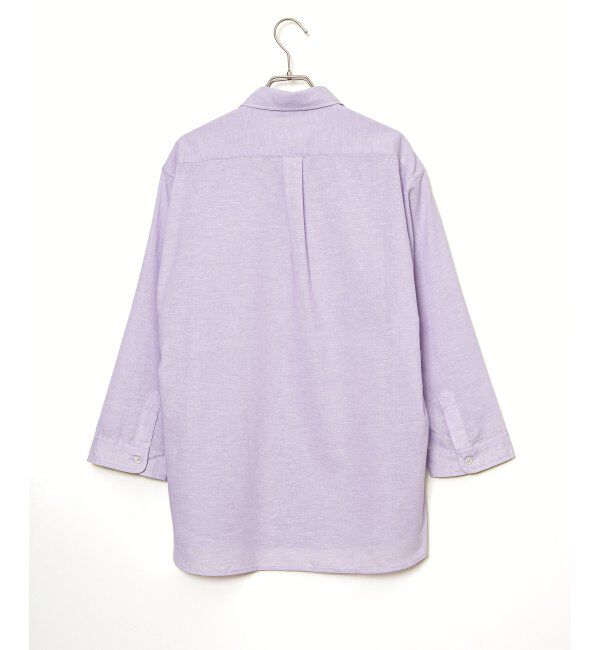 ikka「【吸水速乾】7分イージーケアリネン無地シャツ」|シャツ・ブラウス|