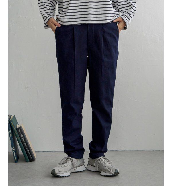 Lbc with Life「らくぬくプラステーパードパンツ」|その他|ダークネイビー