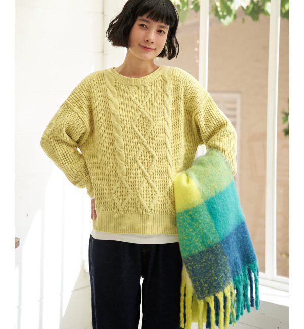 Lbc with Life「バルキーフリンジマフラー」|マフラー|