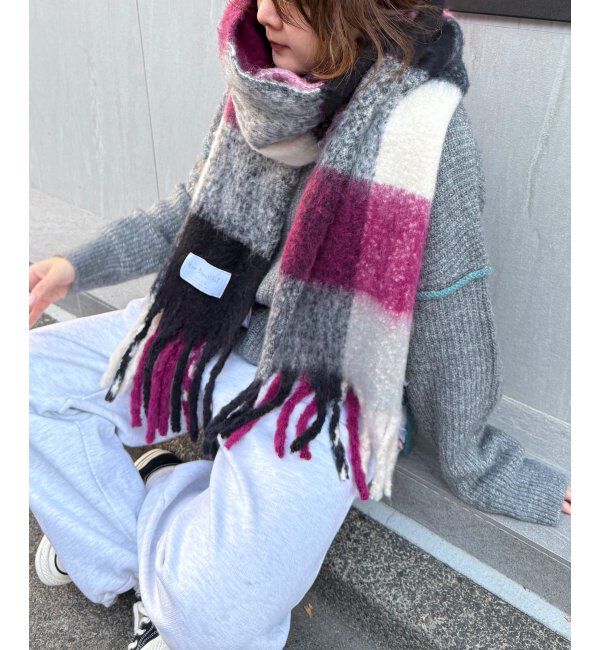 Lbc with Life「バルキーフリンジマフラー」|マフラー|