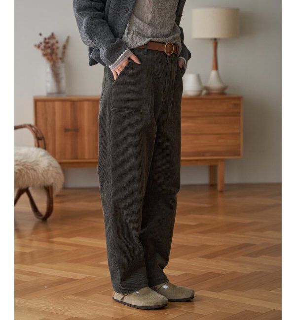 Lbc with Life「コーデュロイベイカーゆるテーパードパンツ」|その他|