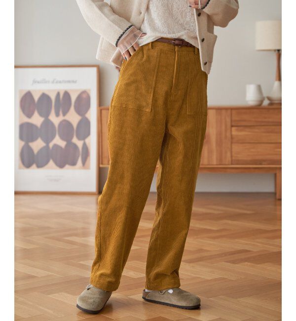 Lbc with Life「コーデュロイベイカーゆるテーパードパンツ」|その他|