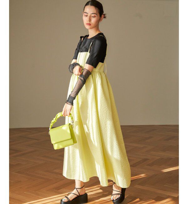 VENCE share style「フクレジャガードペプラムキャミワンピース」|ワンピース|