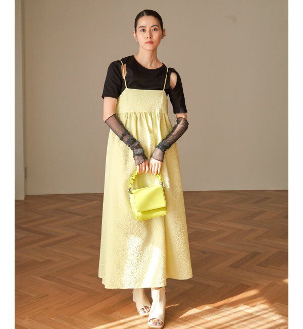 VENCE share style「フクレジャガードペプラムキャミワンピース」|ワンピース|