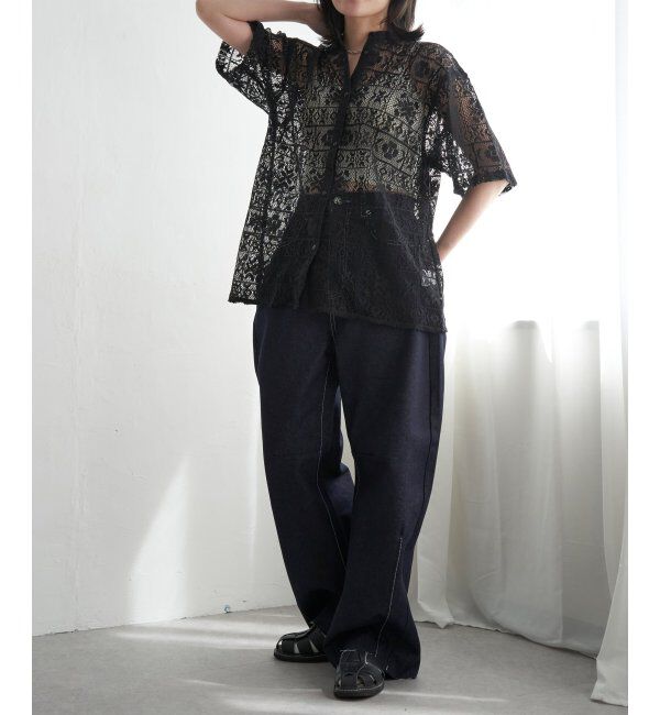 VENCE share style「レーススタンドシャツ」|シャツ・ブラウス|