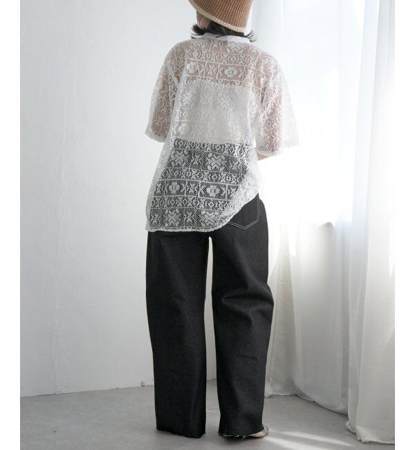 VENCE share style「レーススタンドシャツ」|シャツ・ブラウス|