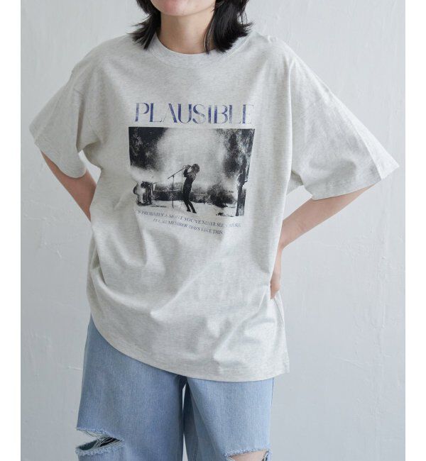 VENCE share style「PLAUSIBLE ピグメントTシャツ」|Tシャツ・カットソー|