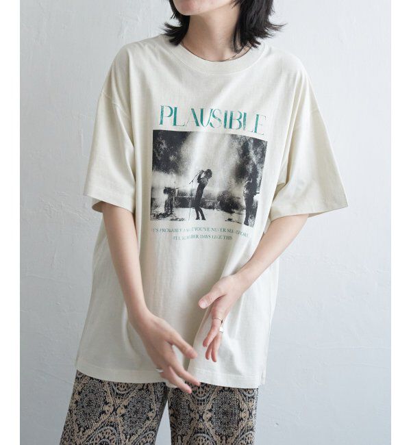 VENCE share style「PLAUSIBLE ピグメントTシャツ」|Tシャツ・カットソー|
