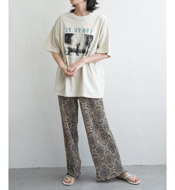 VENCE share style「PLAUSIBLE ピグメントTシャツ」|Tシャツ・カットソー|