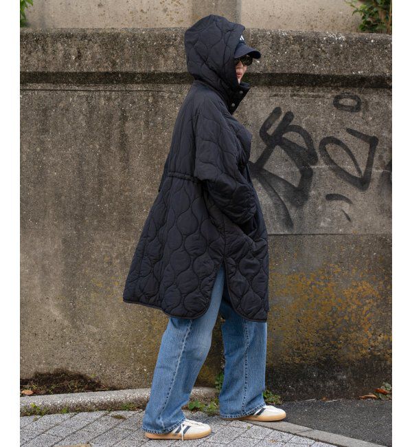 VENCE share style「中綿キルトフード付きコート」|その他|