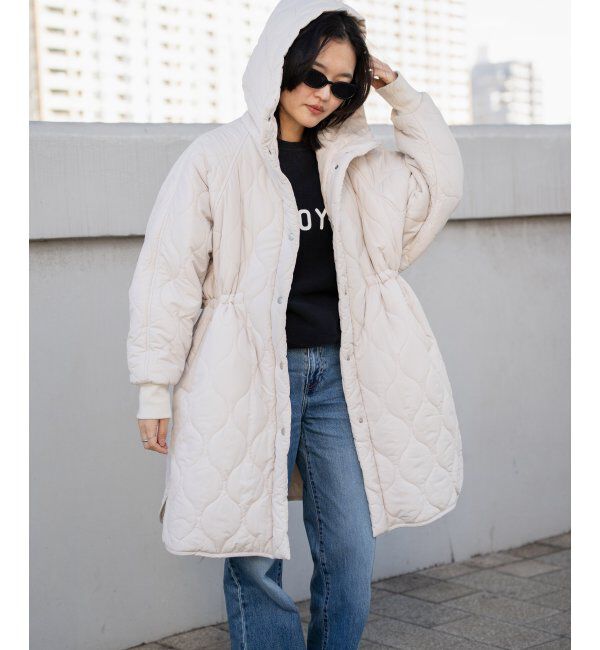 VENCE share style「中綿キルトフード付きコート」|その他|