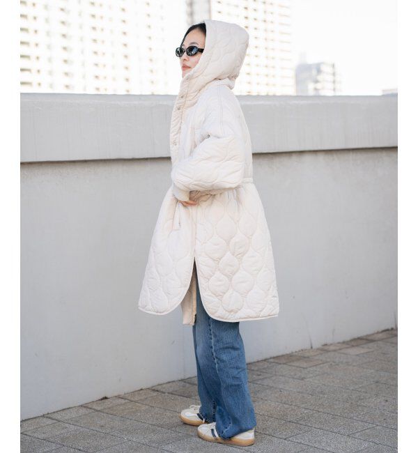 VENCE share style「中綿キルトフード付きコート」|その他|