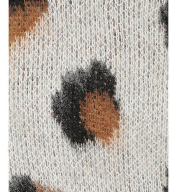 VENCE share style「ヒョウ柄ショートガーディガン」|カーディガン|