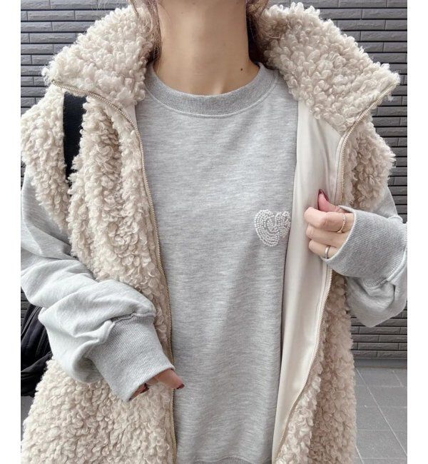 VENCE share style「ハートスウェット」|スウェット・ジャージ|ミディアムグレー