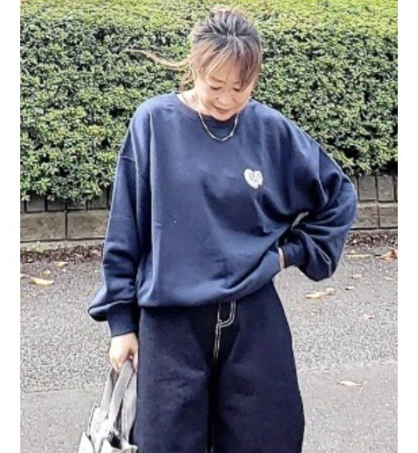 VENCE share style「ハートスウェット」|スウェット・ジャージ|ネイビーブルー