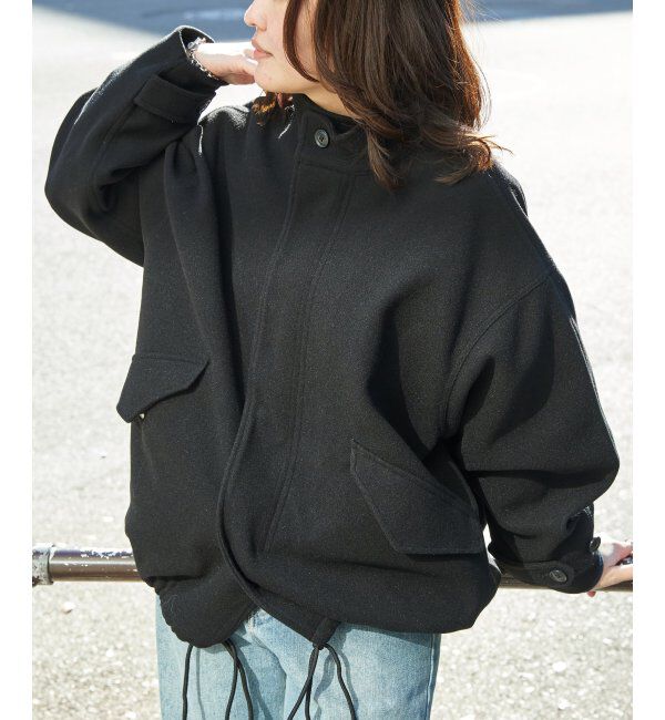 VENCE share style「メルトンショートモッズコート」|ブルゾン・スタジャン|