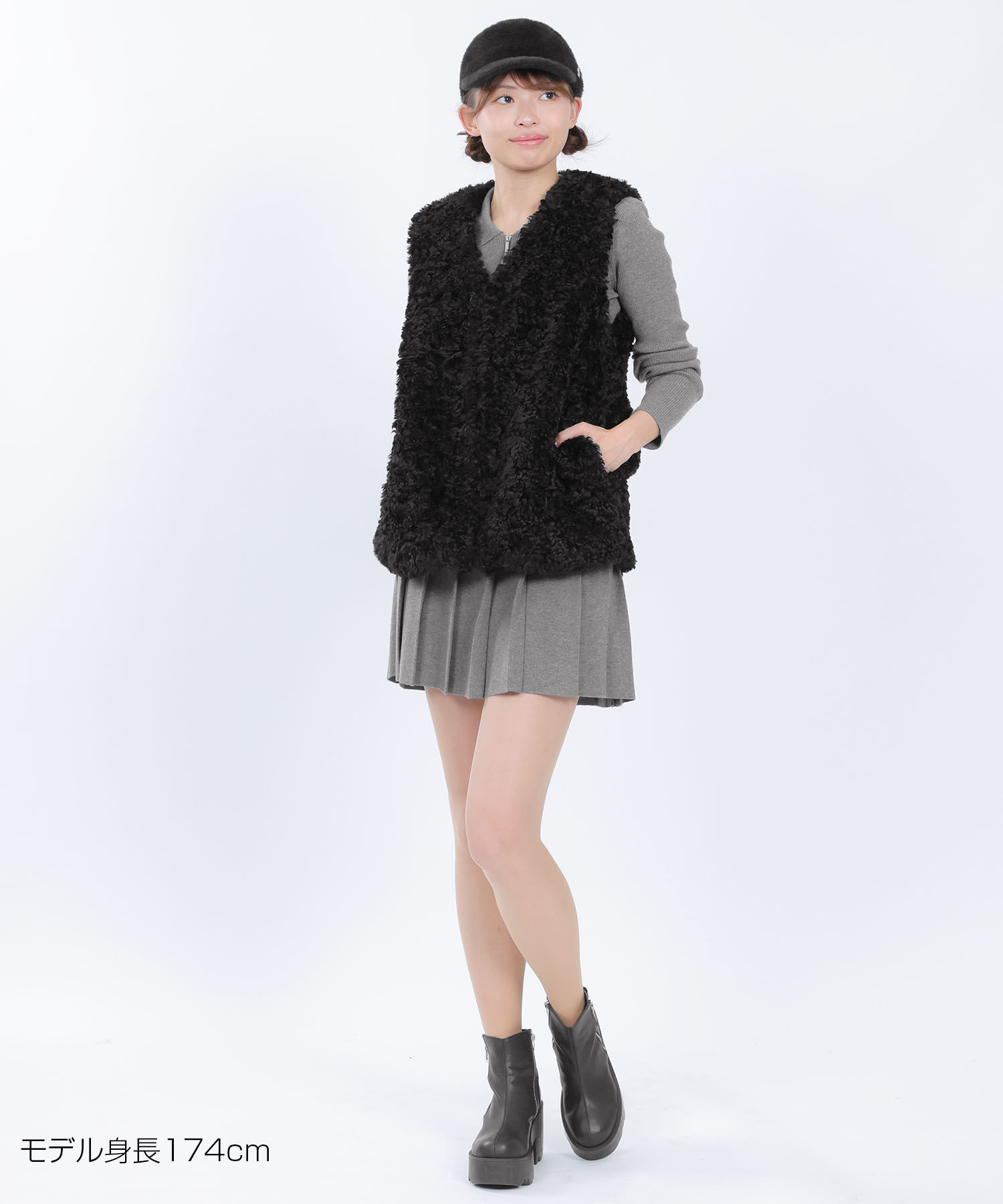 MARY QUANT「スムースニット ブルゾン」|ニット・セーター|