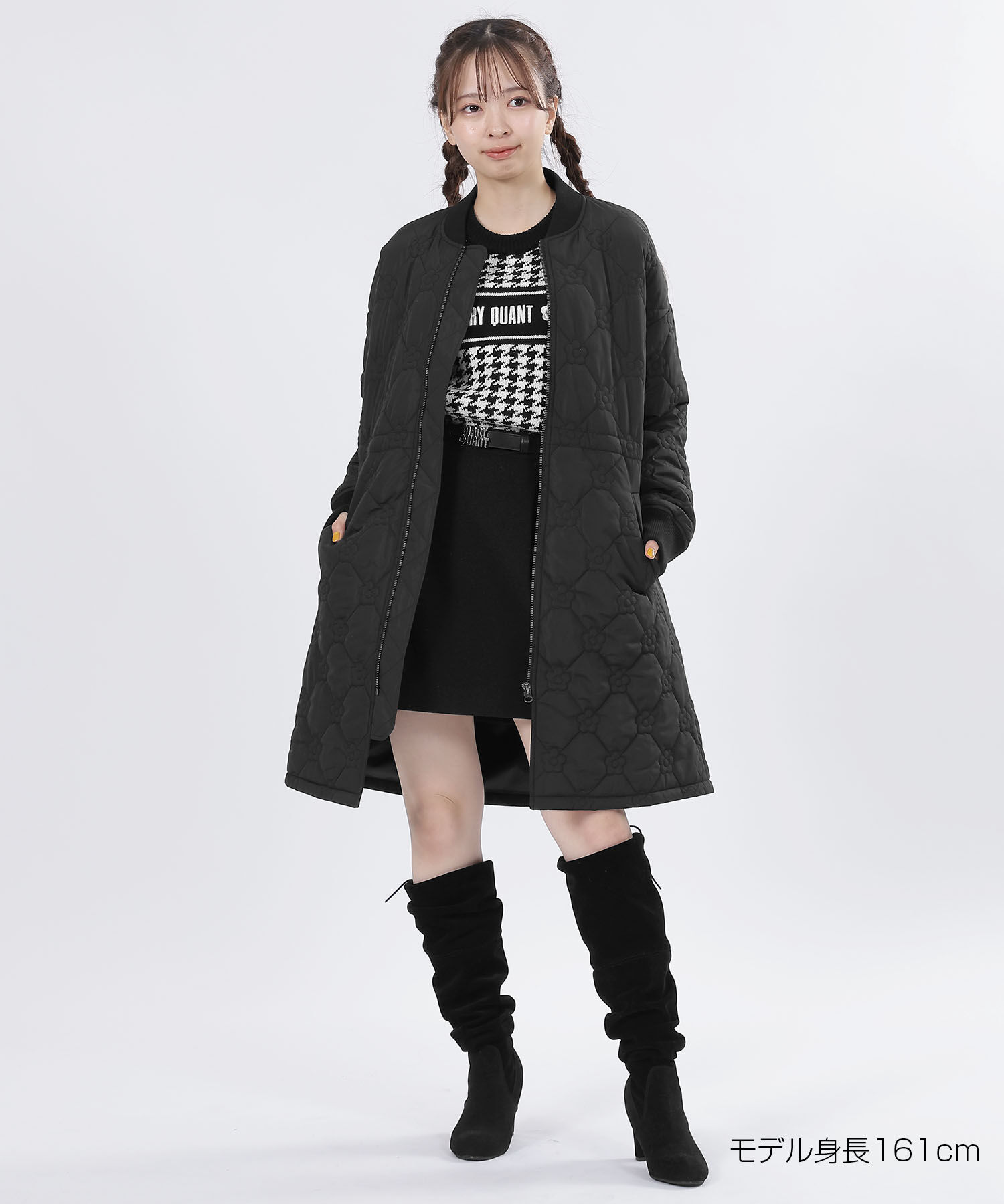 MARY QUANT「デイジーキルト中綿 ブルゾン」|ダウン|