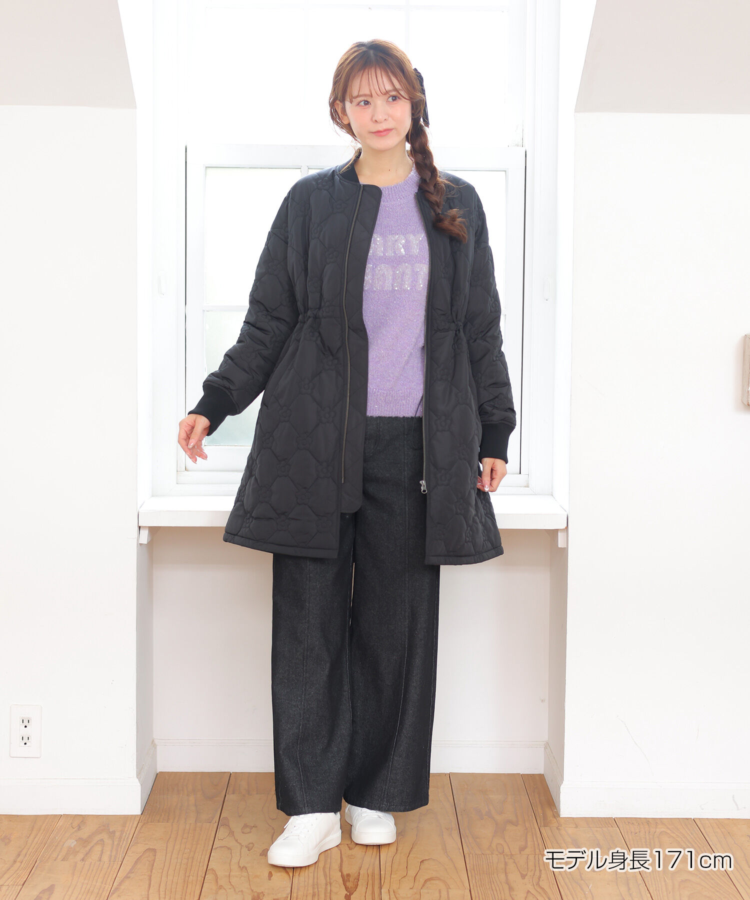 MARY QUANT「デイジーキルト中綿 ブルゾン」|ダウン|