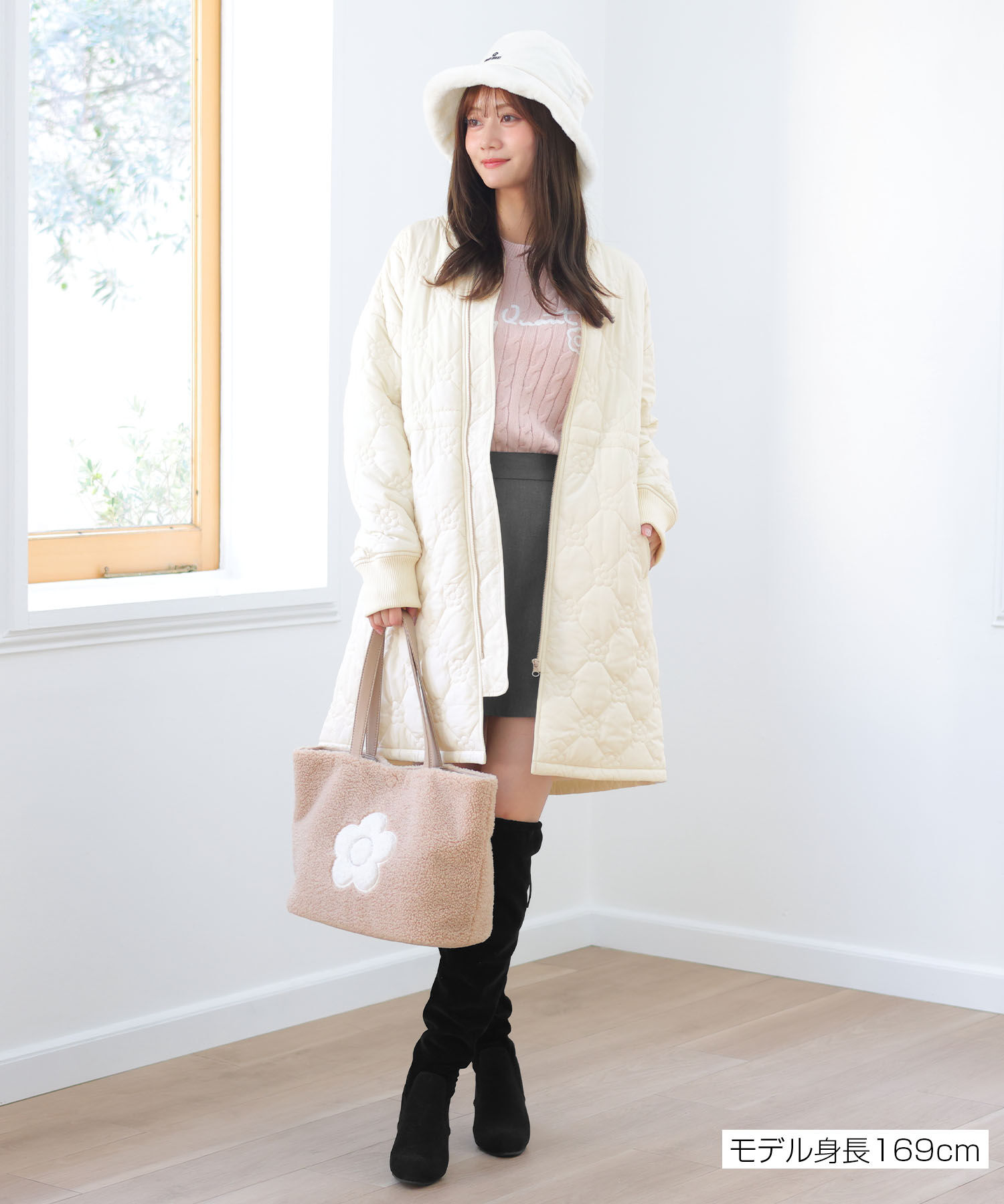 MARY QUANT「デイジーキルト中綿 ブルゾン」|ダウン|