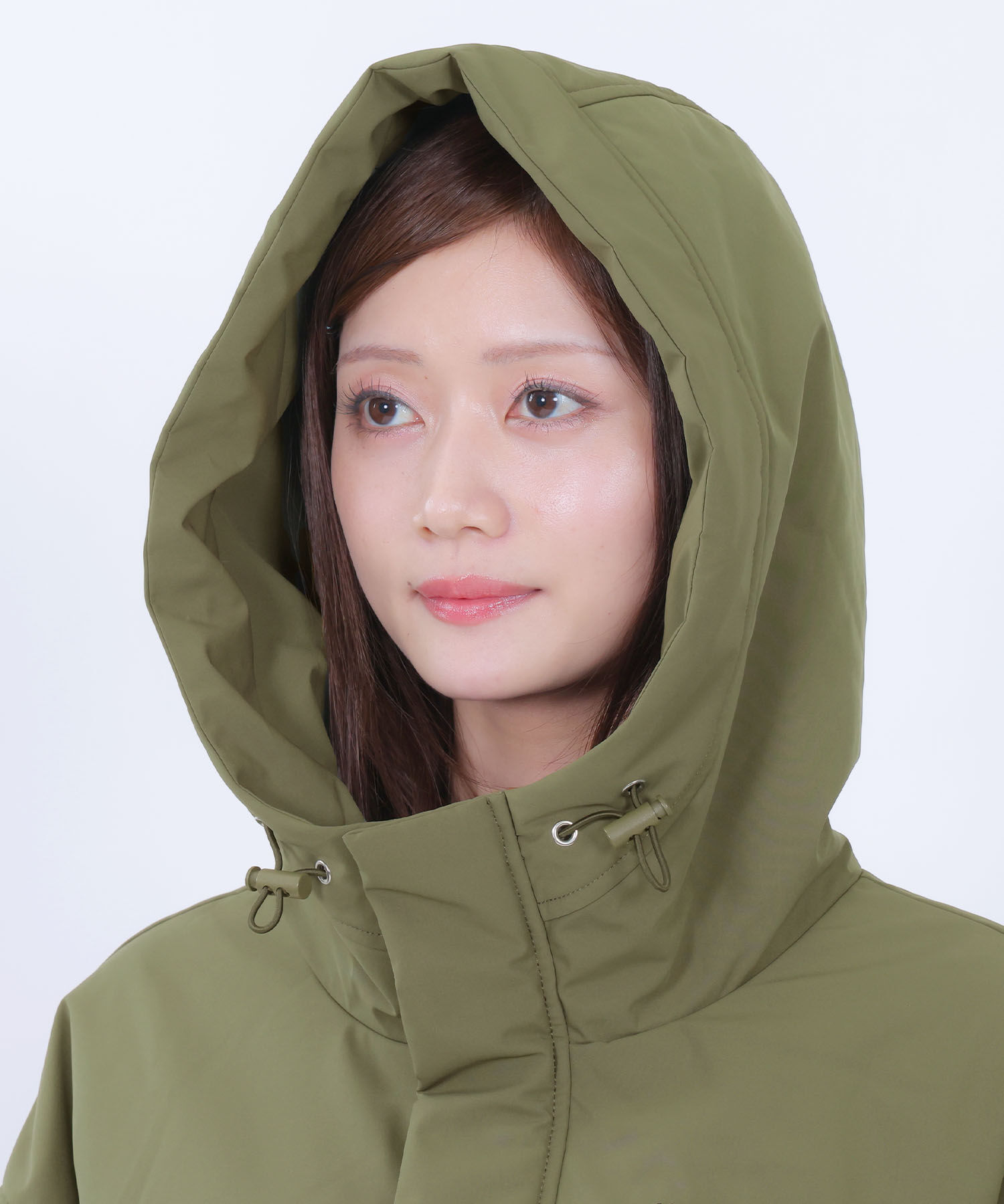 MARY QUANT「ロゴパデッド ロングコート」|ピーコート|