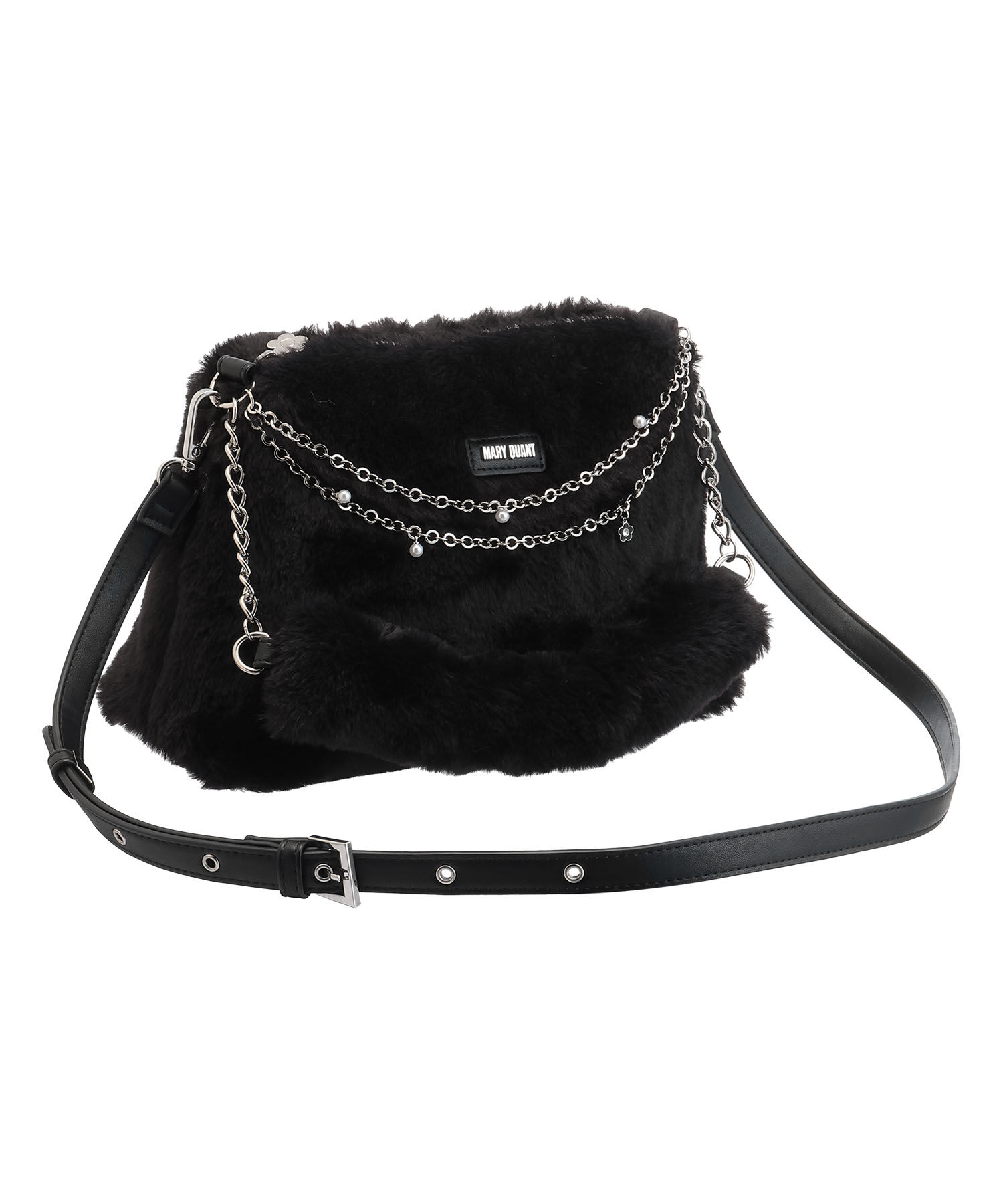 MARY QUANT「Wチェーンファー 2WAYショルダー」|ショルダー・メッセンジャー|