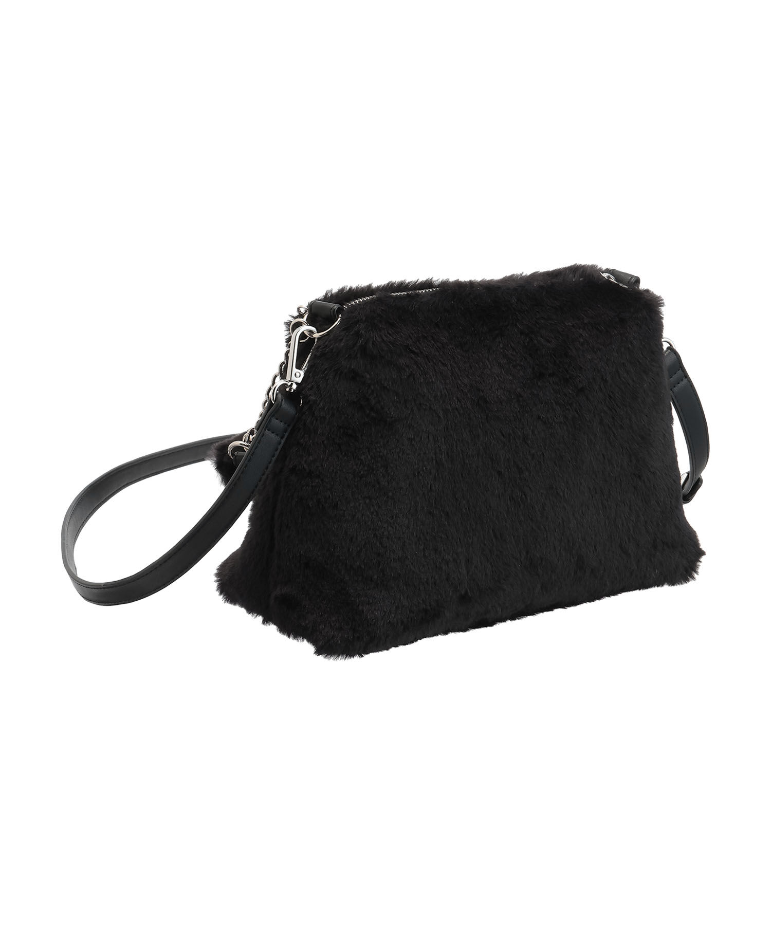 MARY QUANT「Wチェーンファー 2WAYショルダー」|ショルダー・メッセンジャー|