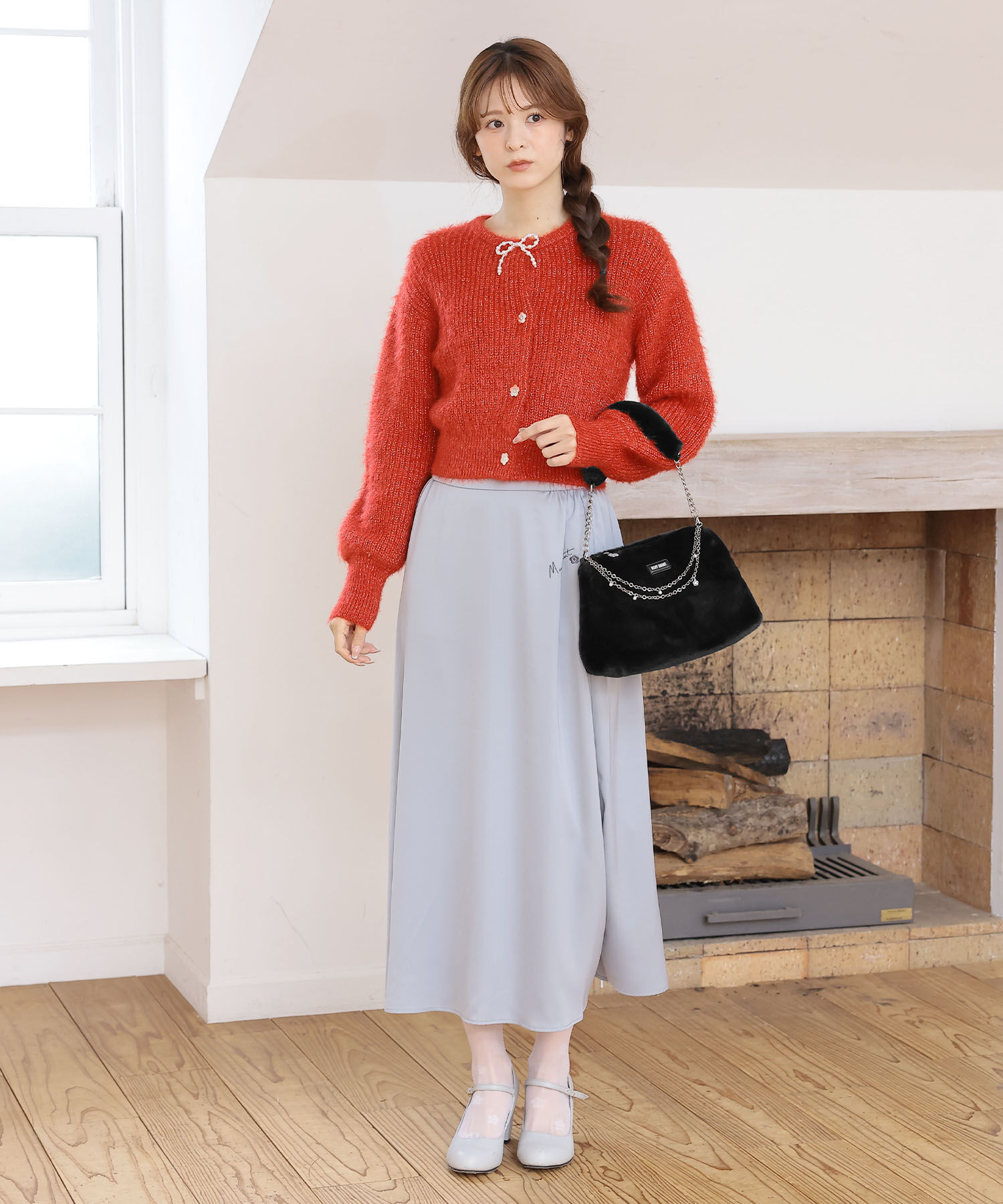 MARY QUANT「Wチェーンファー 2WAYショルダー」|ショルダー・メッセンジャー|