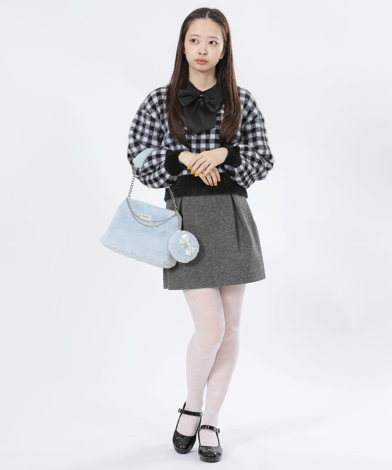 MARY QUANT「Wチェーンファー 2WAYショルダー」|ショルダー・メッセンジャー|