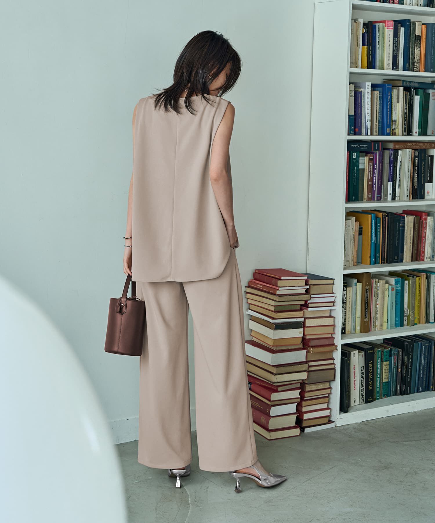 STYLE DELI「【匠ジョーゼット】タック入りワイドパンツ」|その他|