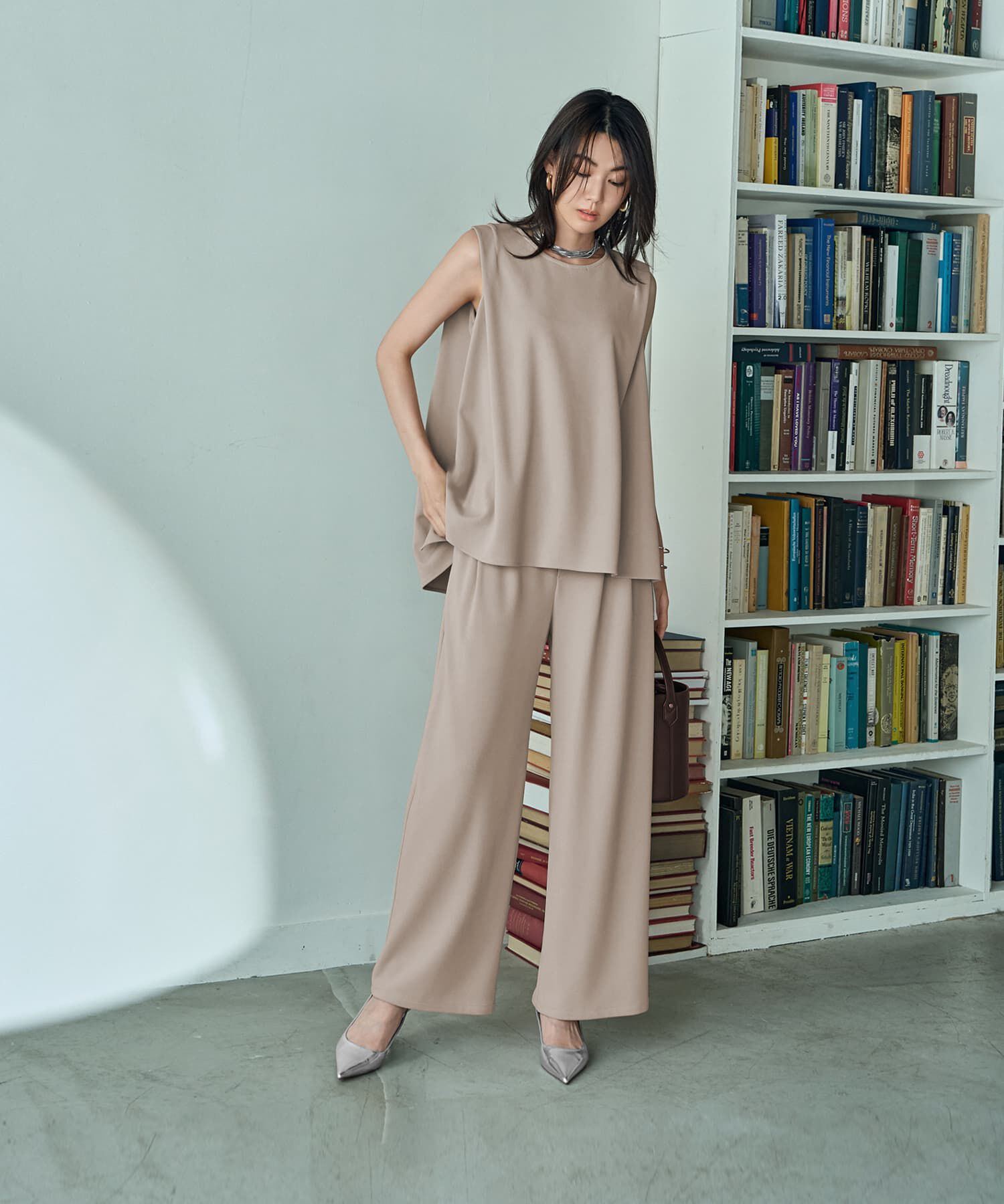 STYLE DELI「【匠ジョーゼット】タック入りワイドパンツ」|その他|