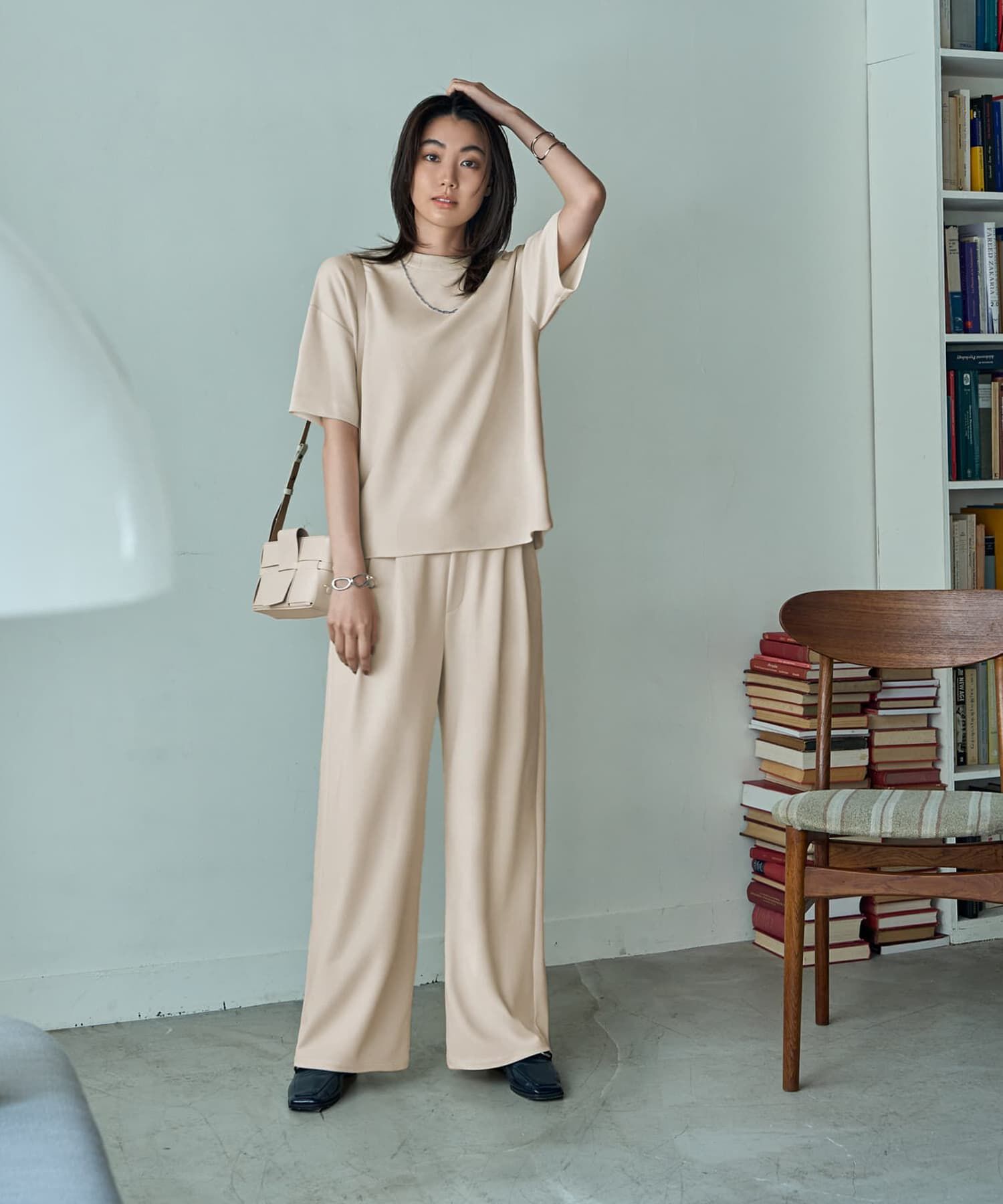 STYLE DELI「【匠ジョーゼット】タック入りワイドパンツ」|その他|