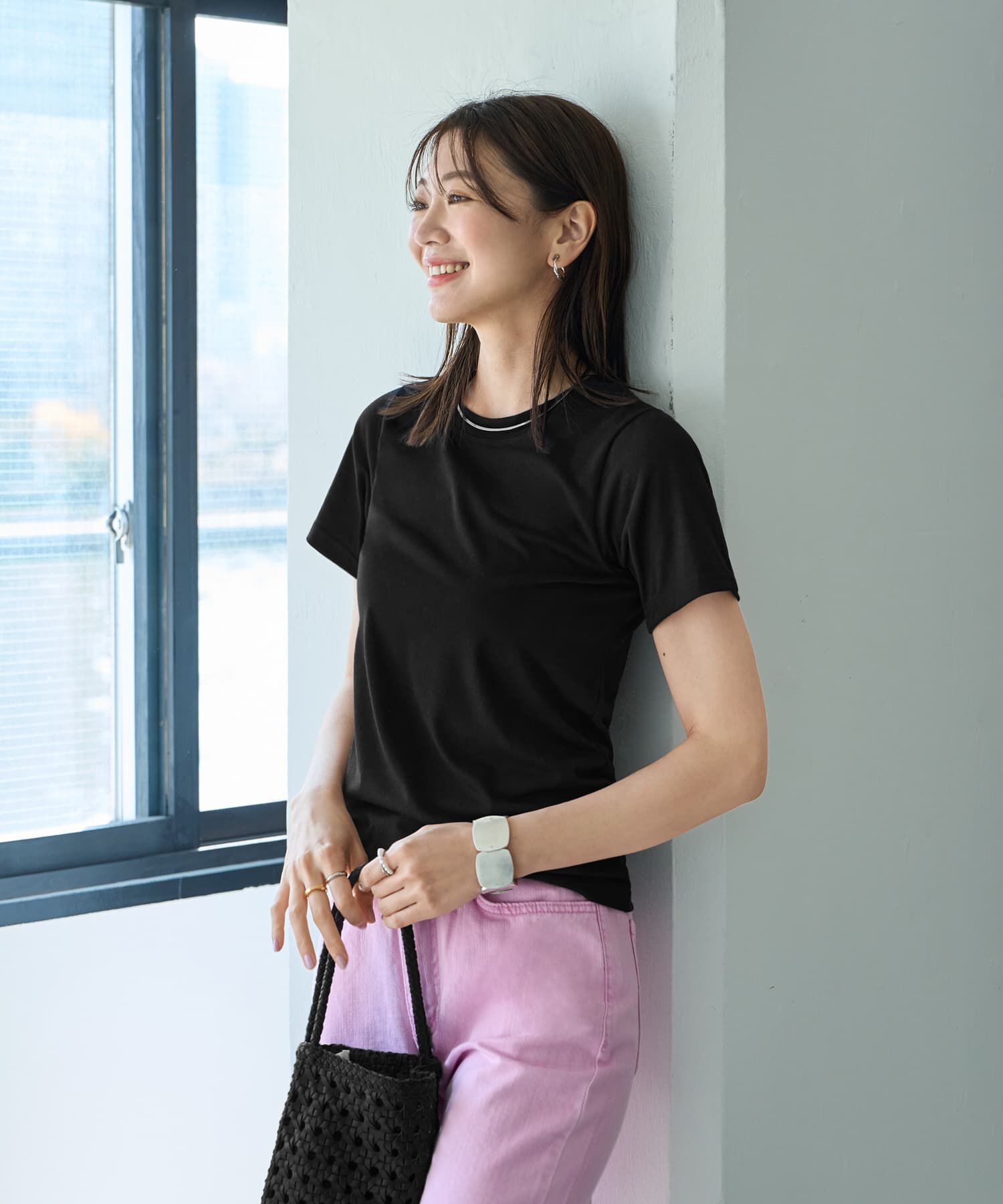  「ふにゃふにゃ柔らかクルーネックTシャツ」|Tシャツ・カットソー|