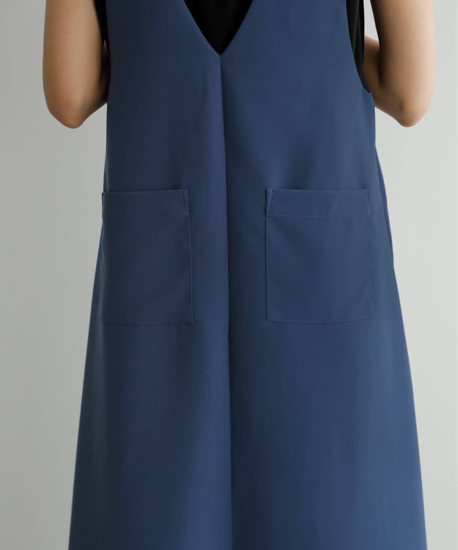 STYLE DELI「【LUXE】AラインフロントVジャンパースカート」|ジャンパースカート|