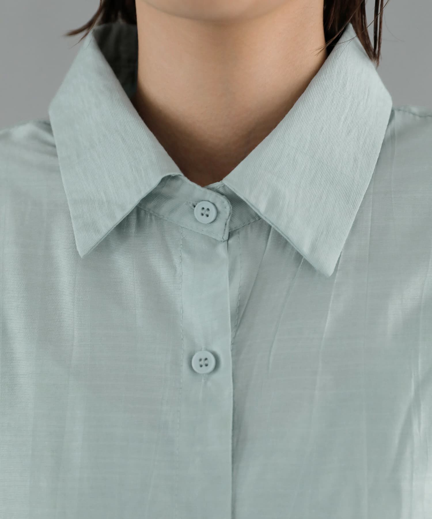 STYLE DELI「羽織れるシボ生地シャツとキャミソールのセット」|シャツ・ブラウス|