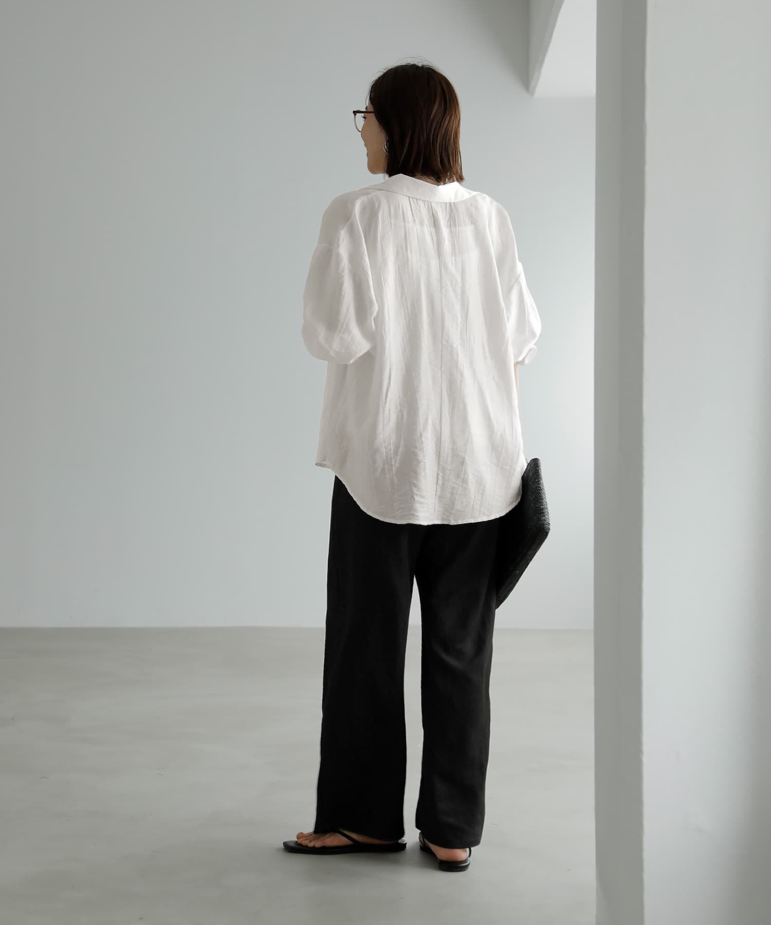 STYLE DELI「羽織れるシボ生地シャツとキャミソールのセット」|シャツ・ブラウス|