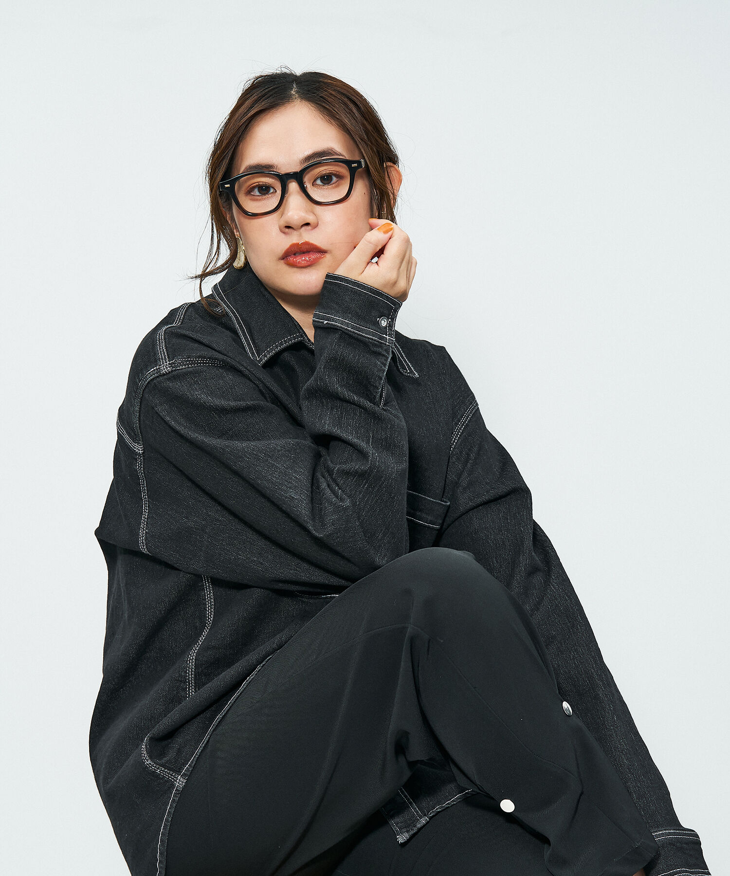  「Zoff｜STUDIO SEVEN｜ウェリントン型 メガネ｜太縁メガネ｜プラスチックフレーム レンズ交換券付き」|メガネ|