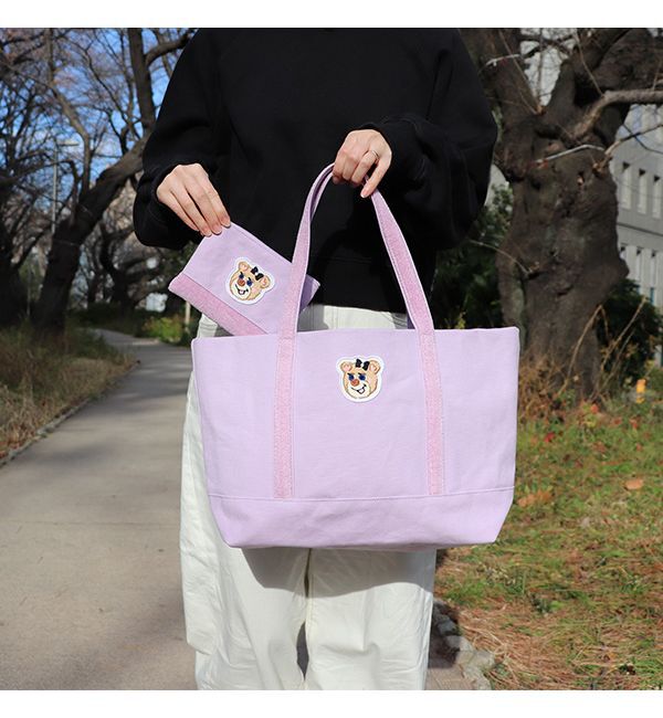 LOVERARY BY FEILER「オールドテディガール　ワッペンポーチ　L/OTG-243039」|ポーチ|