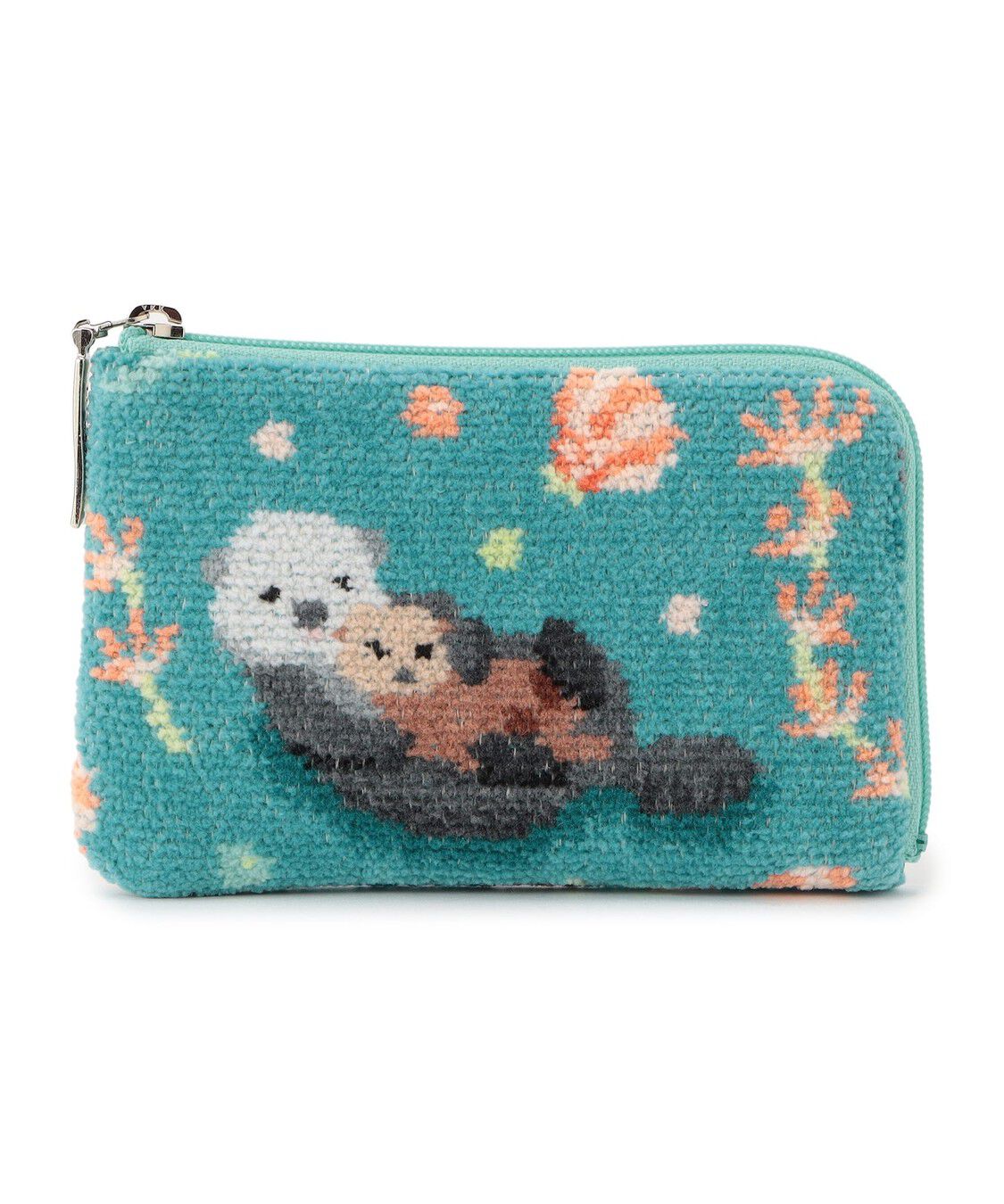 LOVERARY BY FEILER「プカプカラッコ　L字ポーチ　L/PPR-253065」|ポーチ|ターコイズブルー