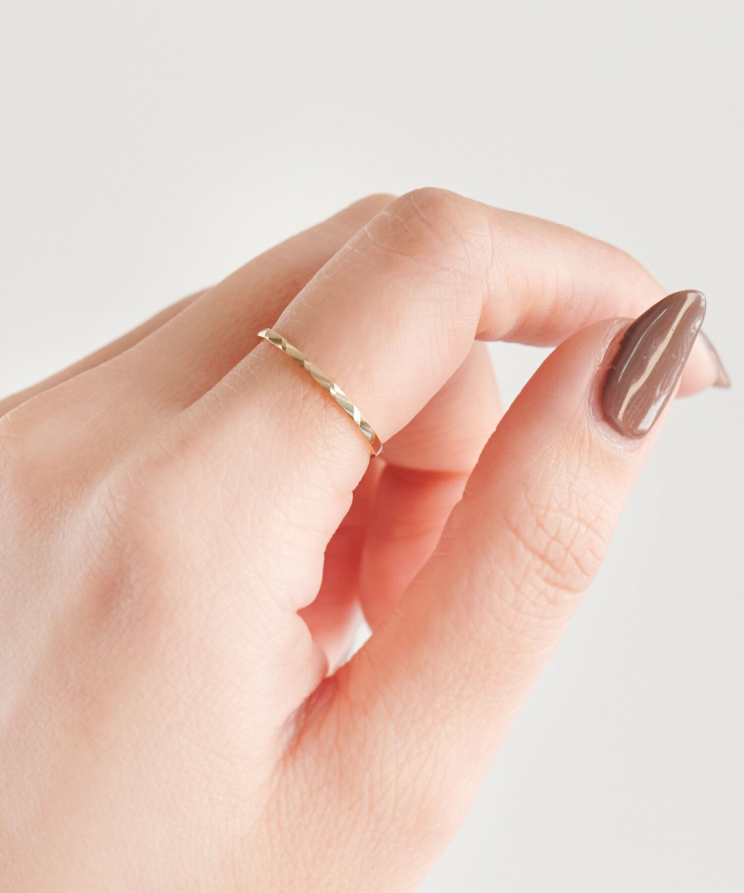 JUPITER「【K10】スリムリング/ゴールド」|リング|